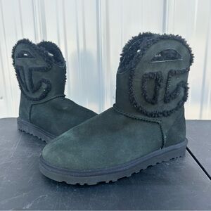 Men’s UGG x Telfar Black Logo Mini Boots Size 6 EU 39
